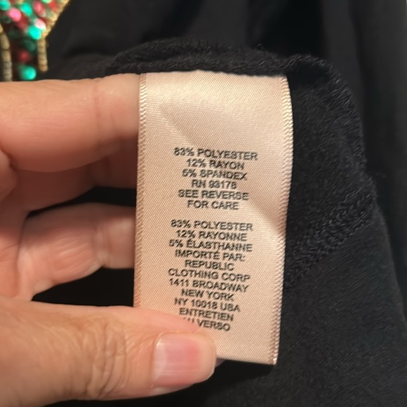 Philosophy Holiday Christmas Top Size Large Black - Picture 6 of 7